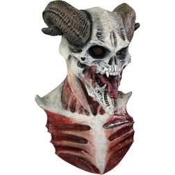 Ghoulish Productions Devil Skull Mask Red/White