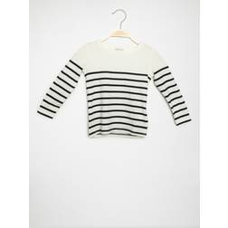 Tom Tailor Langarmshirt offwhite/dark blue stripe