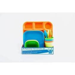 24-piece kids dinnerware set