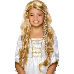 Rubies Glamorous princess wig blonde gold rapunzel tangled girls halloween costume