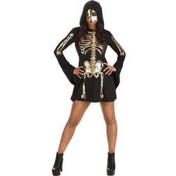 Jerry Leigh Women's Gilded Skeleton Dress Costume