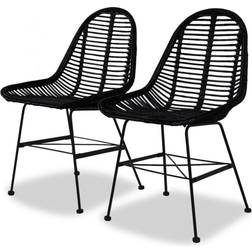 vidaXL Black, 2/4/6x Kitchen Chair