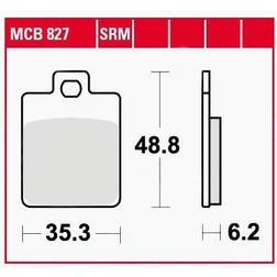 TRW Bremseklodser MCB827SRM