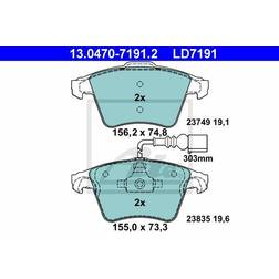 ATE Brake Pad Ceramic 13.0470-7191.2