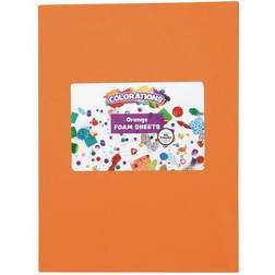 Colorations Orange Foam Sheets 10 Pack