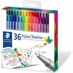 Staedtler Triplus 334 Triangular Fineliner 36-pack