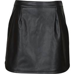 Noisy May Kort Coated Kjol Svart
