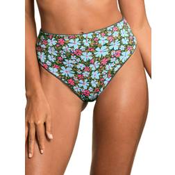 Maaji Suzy Q High Rise/High Leg Bikini Bottom Women's Green