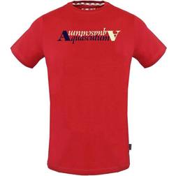 Aquascutum Reflection Logo T-shirt - Red