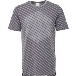 Asics Seamless Top Gym Running Training T-Shirt Grey Mens