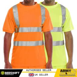 Click Beeswift Crew Neck T-Shirt Saturn Yellow BSCNTSENSYXL