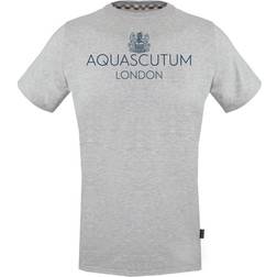 Aquascutum Bold London Logo T-shirt - Grey