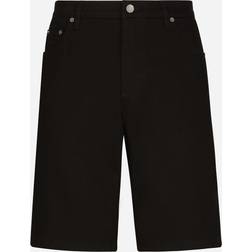 Dolce & Gabbana Black wash stretch denim shorts combined_colour
