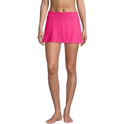 Lands' End Women's Chlorine Resistant Swimskirt, LONG, Dark Red