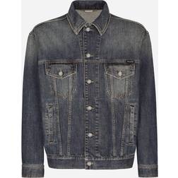 Dolce & Gabbana Stilfuld Jakke Til Mænd Blå