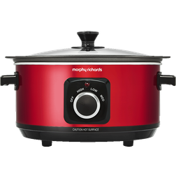 Morphy Richards 460014 Mijoteuse 3,5 l 163 w Noir Rouge