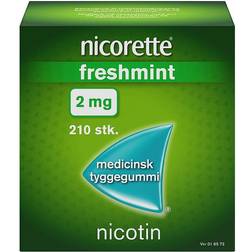 Nicorette Freshmint 2mg 210 stk Tyggegummi