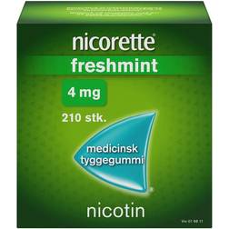 Nicorette Freshmint 4mg 210 stk Tyggegummi