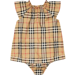 Burberry Vintage Check Dress & Bloomers Set - Beige