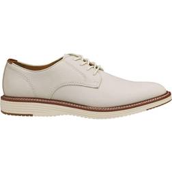 Johnston & Murphy Upton Plain Toe - White Tumbled