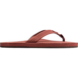 Rainbow Sandals Single Layer Premier Leather with Arch Support 1" Strap - Cognac