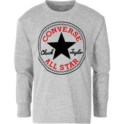 Converse Younger Chuck Patch Long Sleeve T-shirt - Grey