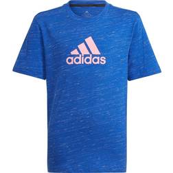 Adidas Future Icons Badge of Sport Logo T-Shirt - Team Royal Blue Mel/White (HP0912)