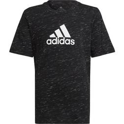 Adidas Future Icons Badge of Sport Logo T-Shirt - Black Melange/White (HP0907)