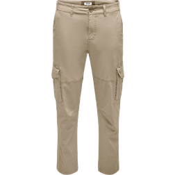 Only & Sons Dean Life Tap Cargo Pant - Grey/Crockery