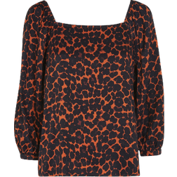 Whistles Smudge Animal Blanche Top - Multicolour