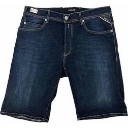 Replay RBJ901 Hyperflex Denim Shorts Dark Blue