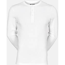 JBS BioBaumwolle, Langarmshirt mit Knöpfen, Weiß