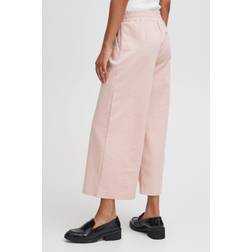 Ichi IHKATE SUS Wide PA Damen Hose Stoffhose Culotte Straight Fit, Größe:XS, Farbe:Rose Smoke 141506