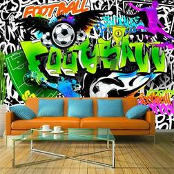 Artgeist Fototapet Football Graffiti 150 x 105 cm