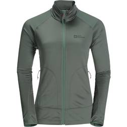 Jack Wolfskin Women's Kammweg Full Zip, S, Picnic Green