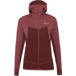 Salewa Women's Puez Hybrid Polarlite Full-Zip - Red Syrch Melange