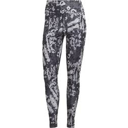 adidas Essentials Train Printed High-waisted Tights Damer Mörkgrå