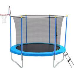 Trampoline 244cm + Safety Net + Ladder