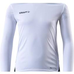 Craft Pro Control Impact Langærmet T-Shirt Junior Hvid & Sort 122/128