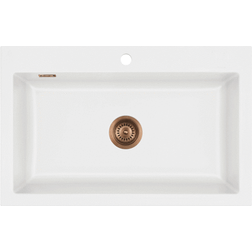 Lavabo Mera 80 Kjøkkenvask 80 x 51 cm Matt Hvit