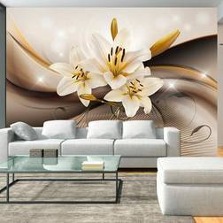 Artgeist Fototapet Golden Lily Flere Størrelser fra Walldelux.dk