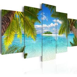 Artgeist Paradise island Billede 100x50cm