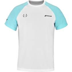 Babolat t-shirt Hvid/Blå Juan Lebron