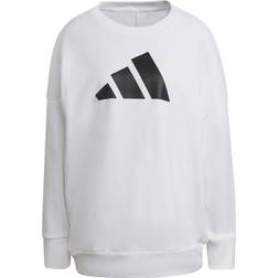 adidas Sportswear Three Bar Sweatshirt White