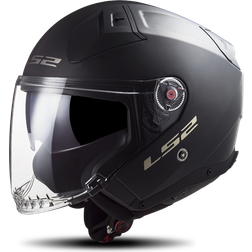 LS2 OF603 Infinity II Solid Jet Helmet - Black