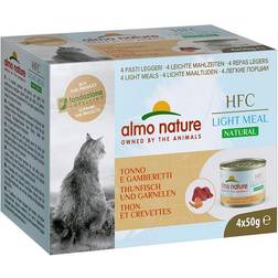 Almo Nature 4x50g Almo Nature HFC Natural Light Tun & Rejer kattefoder våd