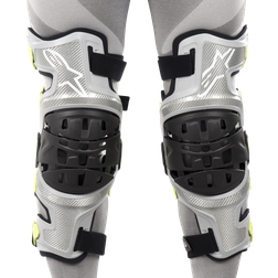 Alpinestars Knäskydd Bionic-7 Par Silver-Gul Fluo