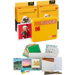 Kodak Mini 3 Retro P300RY60 Portable Instant Photo Printer Bundle 3x3 Yellow