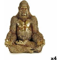 Gift Decor Gorilla Yoga Gylden 19 Dekorationsfigur