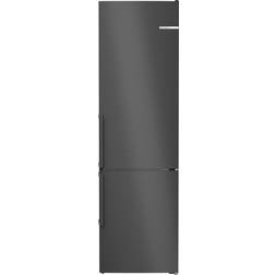 Bosch Køl/frys kombination Rustfrit stål, Sort